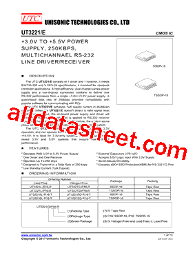 UT3221G-P16-R型号图片
