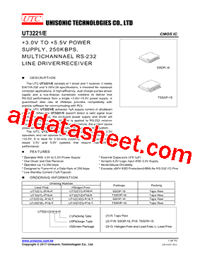 UT3221L-R16-R型号图片