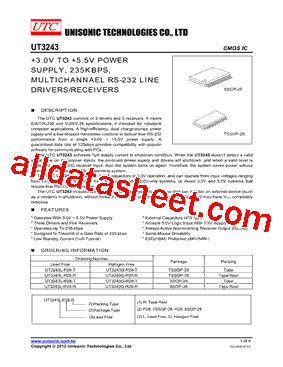 UT3243G-P28-R型号图片