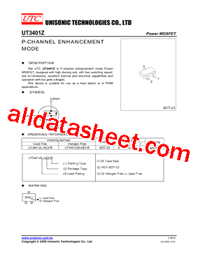 UT3401ZG-AE3-R型号图片