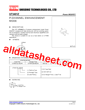 UT3401ZL-AE3-R型号图片
