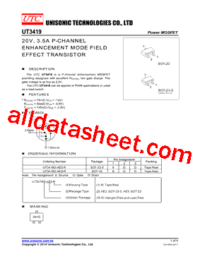UT3419G-AE2-R型号图片
