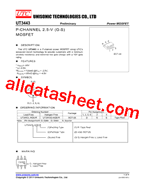 UT3443L-AG6-R型号图片