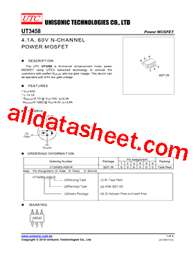 UT3458G-AG6-R型号图片