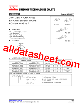 UT40N03TL-TQ2-R型号图片