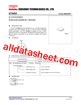 UT4404G-S08-R型号图片
