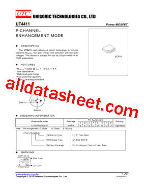 UT4411G-S08-R型号图片