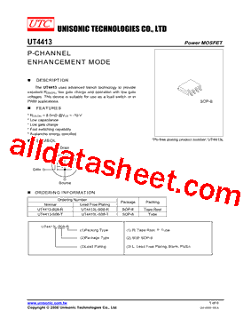 UT4413L-S08-R型号图片