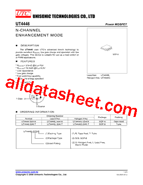 UT4446-S08-R型号图片