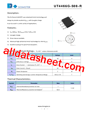 UT4466G-S08-R型号图片