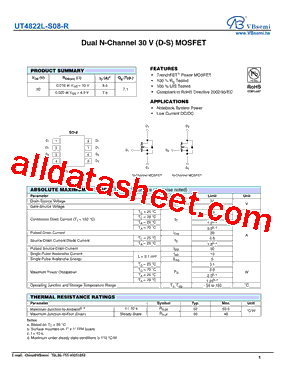 UT4822L-S08-R型号图片