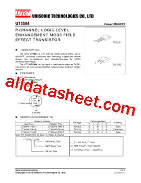 UT5504G-TN3-T型号图片