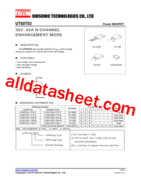UT60T03G-TF3-T型号图片