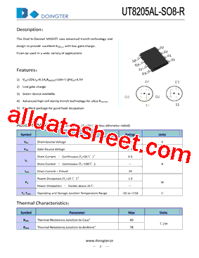 UT8205AL-SO8-R型号图片