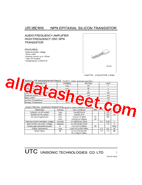 UTC2SC1815型号图片