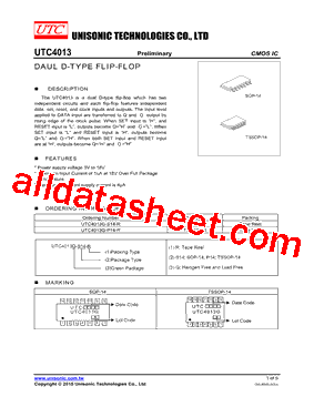 UTC4013G-S14-R型号图片