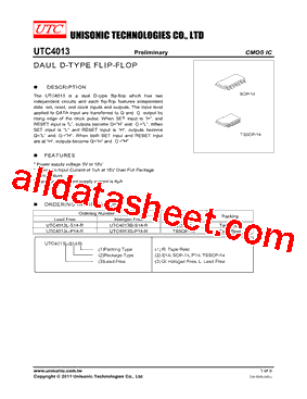 UTC4013L-P14-R型号图片