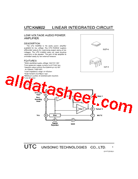 UTCKA8602型号图片