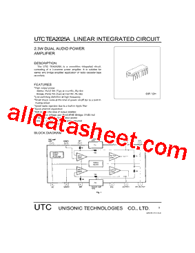 UTCTEA2025A型号图片