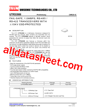 UTRS3088G-S08-R型号图片