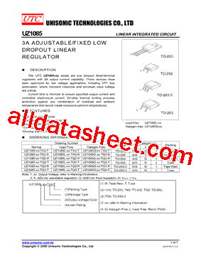 UZ1085L-XX-TQ3-R型号图片