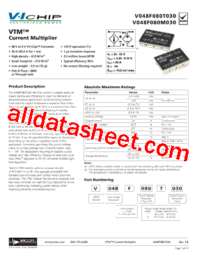 V048F080M030型号图片