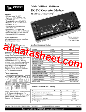 V24C48H400B型号图片