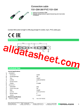 V31-GM-3M-PVC-V31-GM型号图片