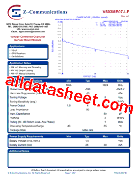 V603ME07-LF型号图片