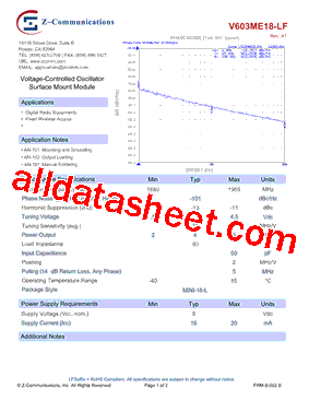 V603ME18-LF型号图片