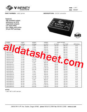 VAS3-S48-D15型号图片