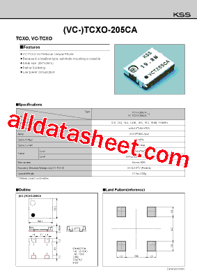 VC-TCXO-205CA型号图片