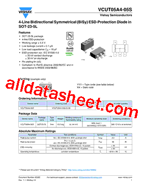 VCUT05A4-05S型号图片