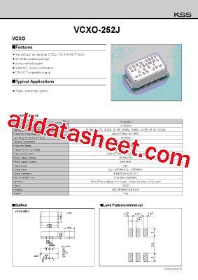 VCXO-252J型号图片