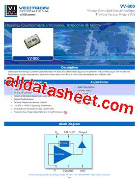 VCXO-800-DAE-PA型号图片