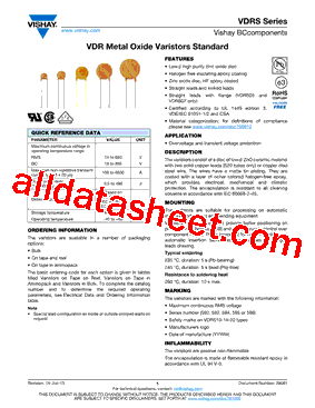 VDRS05C385xyE型号图片