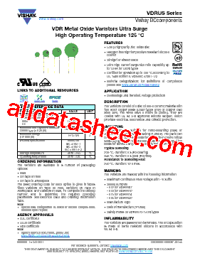 VDRUS10T195XYE型号图片