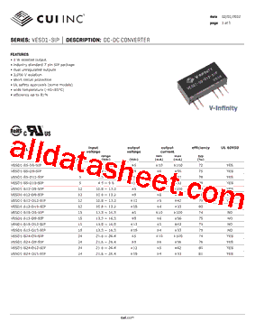 VESD1-S12-D5-SIP型号图片