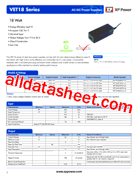 VET18US150C2-JA型号图片