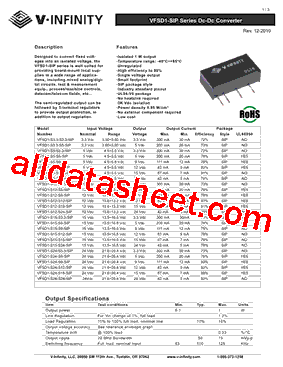 VFSD1-S24-S3.3-SIP型号图片