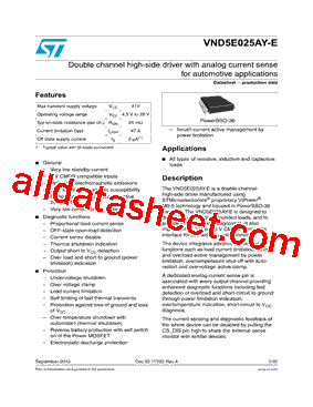 VND5E025AY-E型号图片