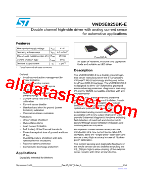 VND5E025BK-E型号图片
