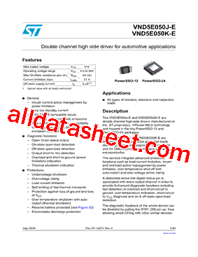 VND5E050K-E型号图片