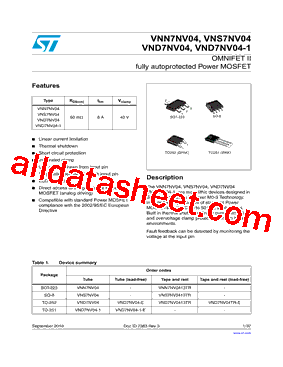 VND7NV04-E型号图片