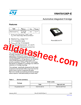 VNH7013XPTR-E型号图片