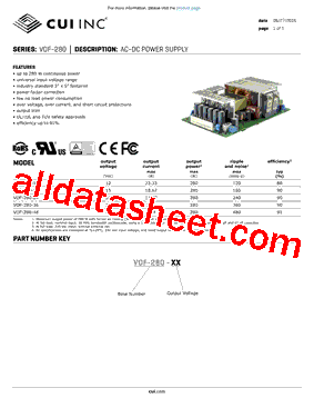VOF-280-36型号图片