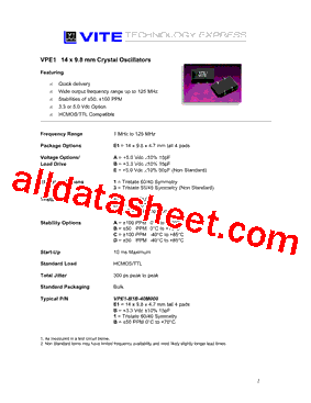 VPE1型号图片