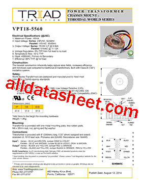 VPT18-5560型号图片