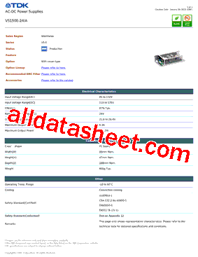 VS150E-24/A型号图片