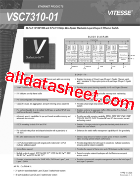 VSC7310-01型号图片